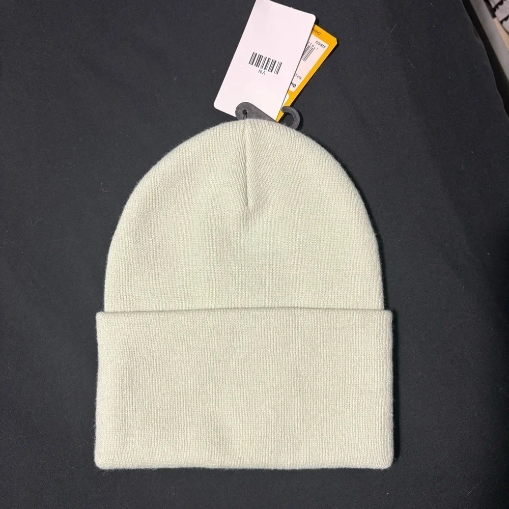 NWT Carhartt Light Mint Green Knit Hat | Knit Cuffed Beanie | New